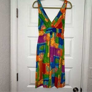 Jams World W335 Sole Soleil Sleeveless Tropical Print Dress